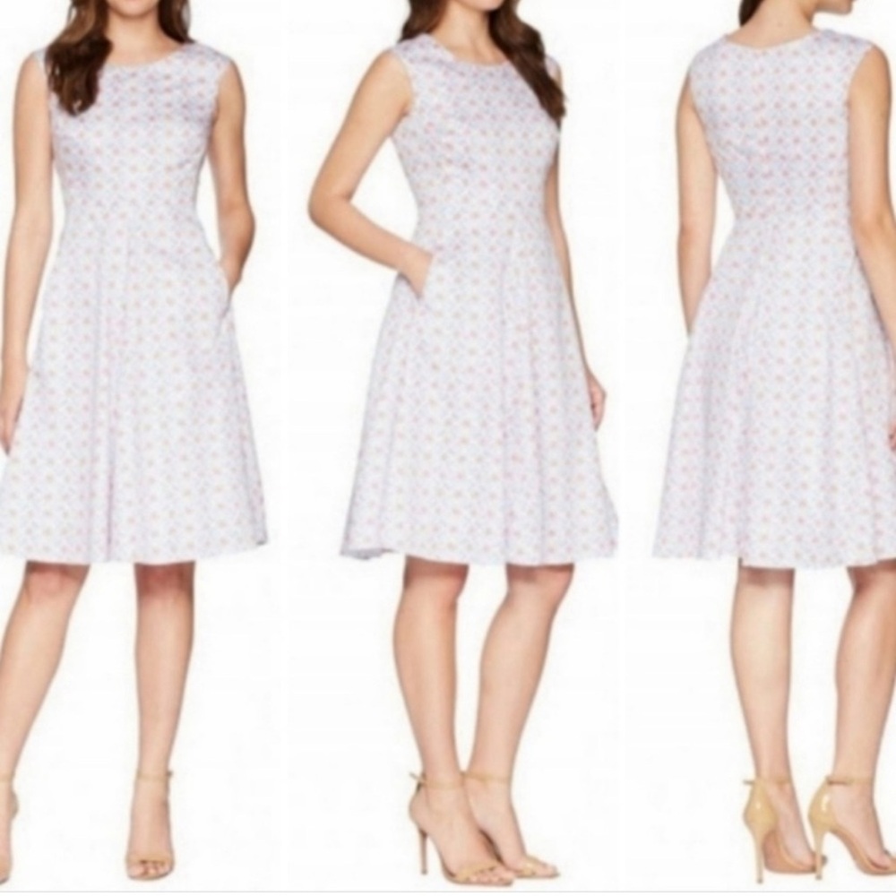 Joules Pink and White Floral Dress - Picture 5 of 13